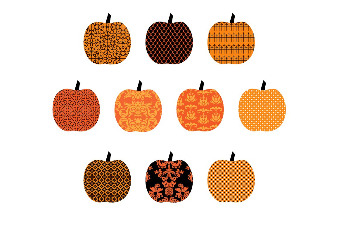 Some apples set with the Halloween prints and ornament.