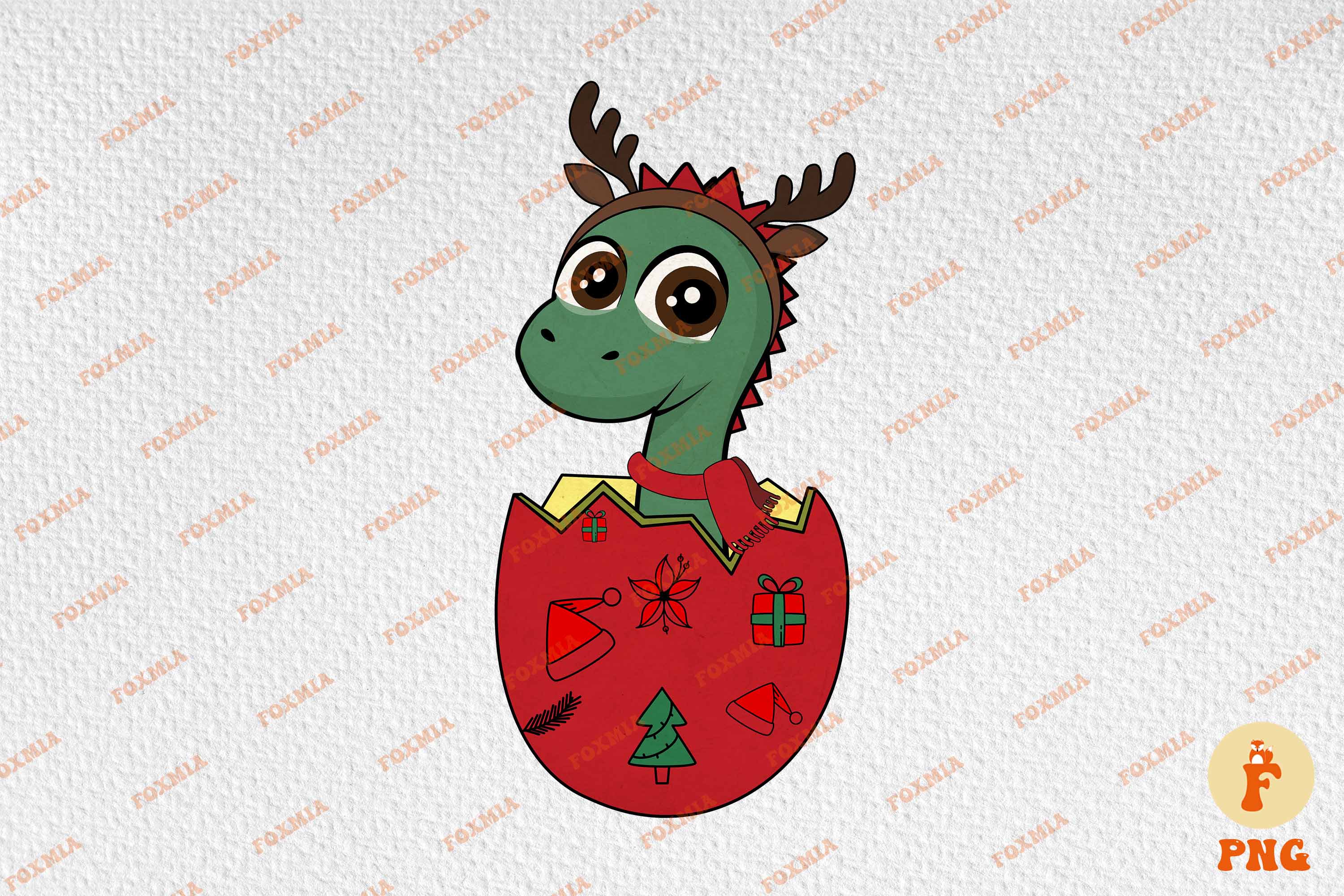 Dinosaur T-Shirt Merry Christmas Designs preview image.