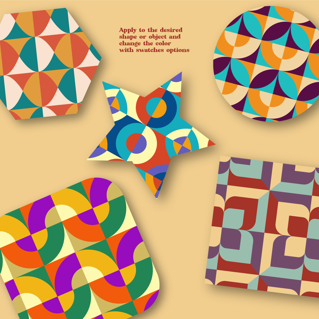 Vintage Patterns Geometric Design preview image.