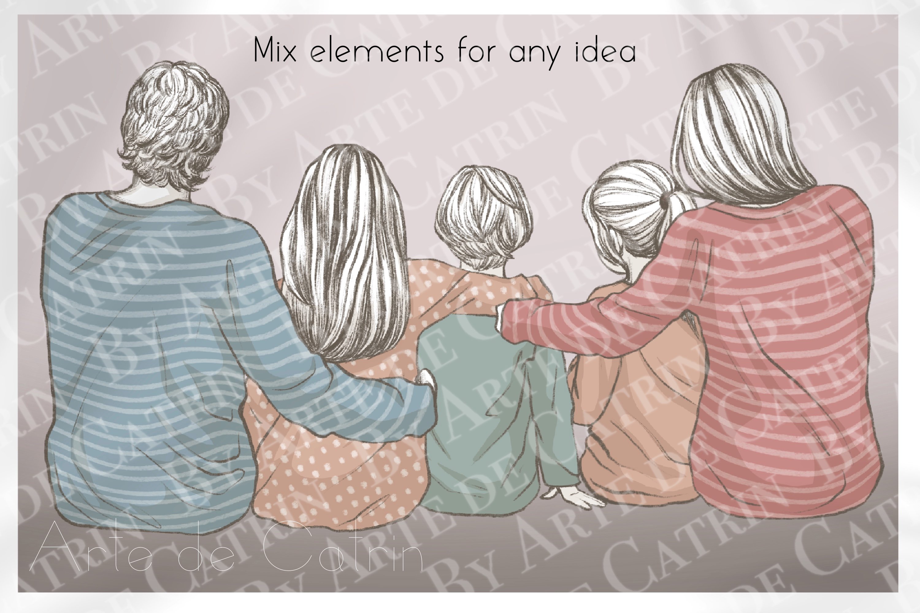 Mix family elements for any idea.