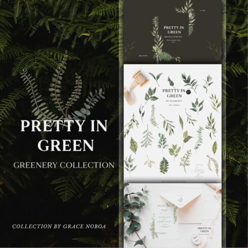 -50% Pretty in Green- Greenery set.