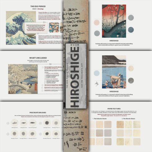 Hiroshige Procreate Kit.
