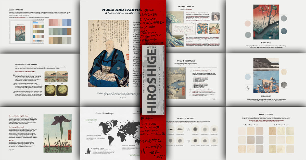Hiroshige Procreate Kit - Facebook.