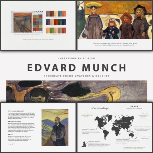 Edvard Munch's Procreate Brushes.