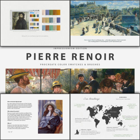 Pierre Renoir's Procreate Brushes.