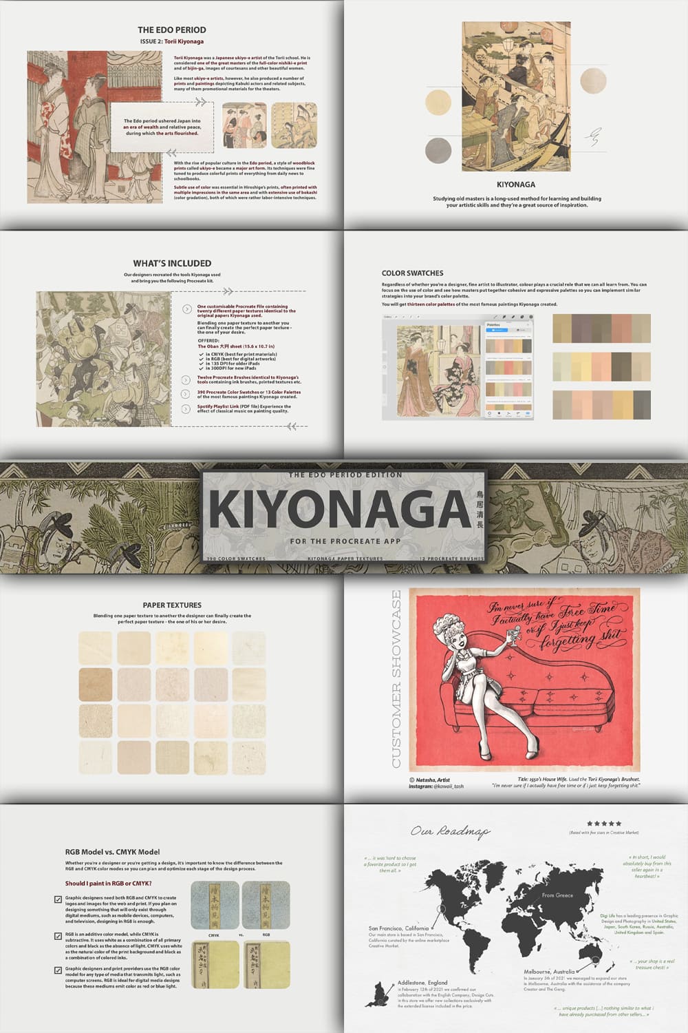 Torii Kiyonaga's Procreate Kit - Pinterest.
