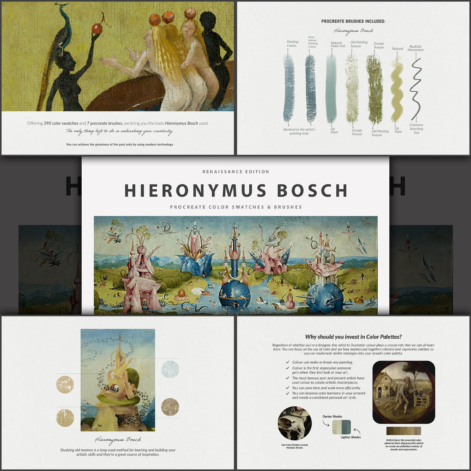 Hieronymus Bosch Procreate Brushes.