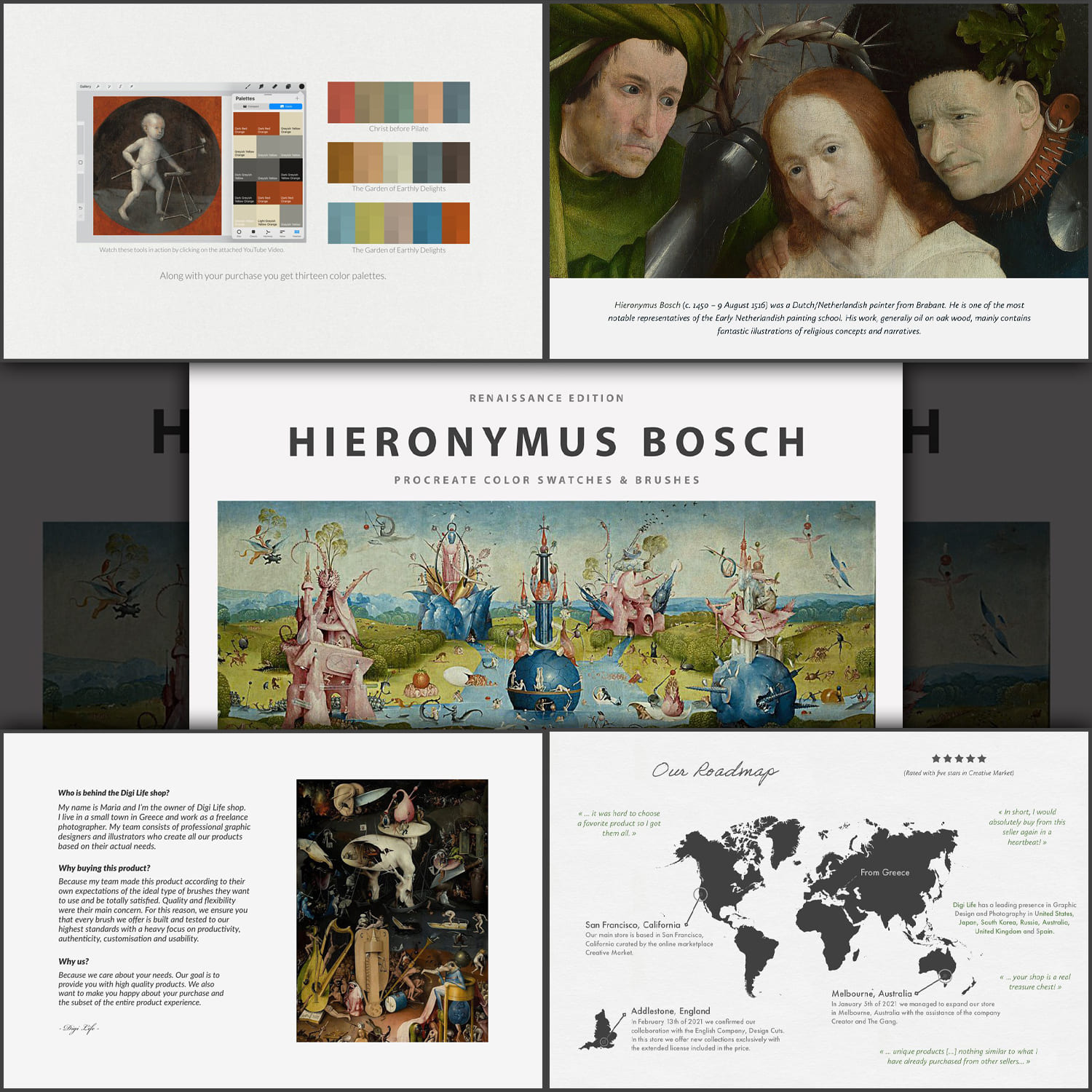 Hieronymus Bosch Procreate Brushes Cover.