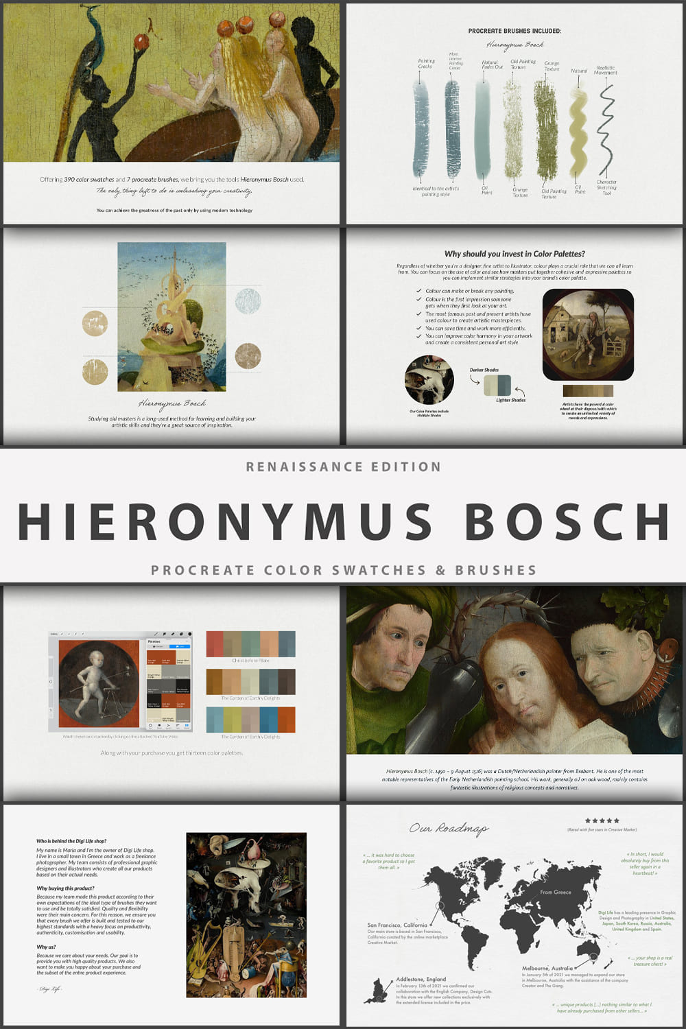 Hieronymus Bosch Procreate Brushes - Pinterest.