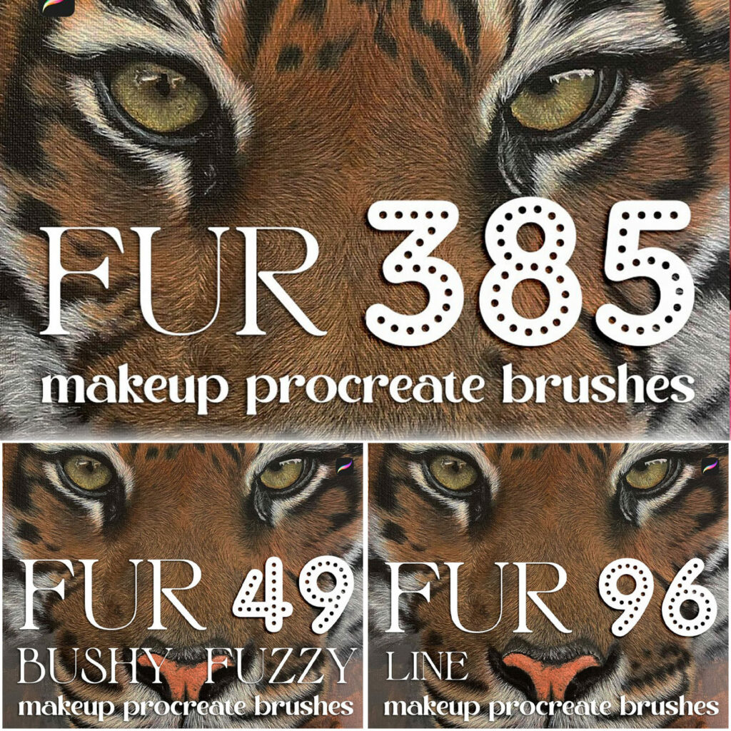 385 Fur Brushes Procreate Brushes MasterBundles