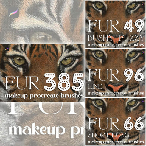 385 Fur Brushes Procreate Brushes.