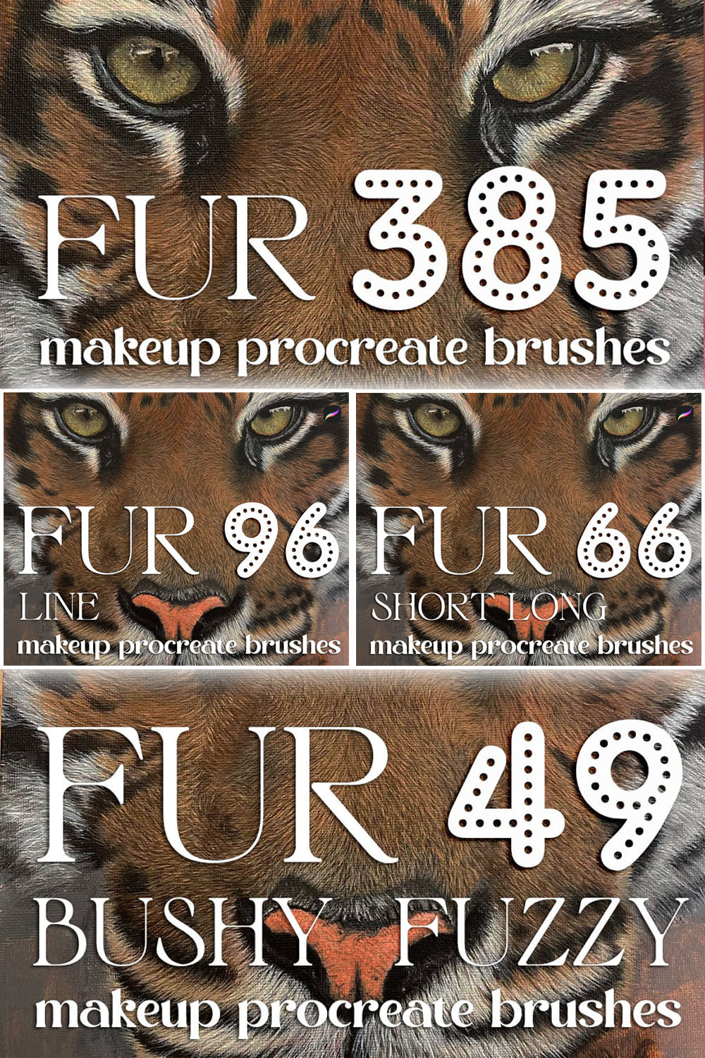 385 Fur Brushes Procreate Brushes.