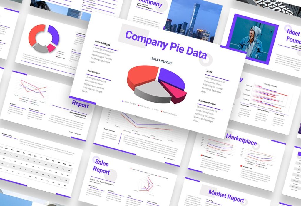 Modern Infographic Statistic Powerpoint Template – MasterBundles