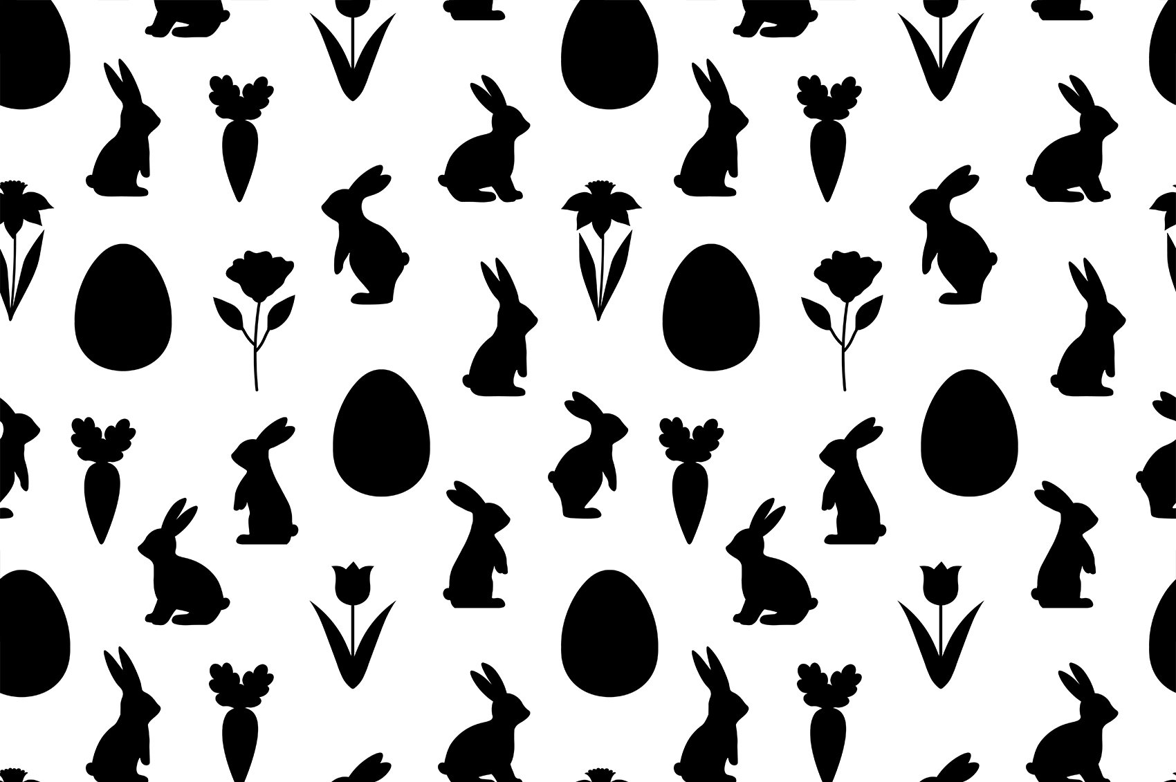 Bunnies and eggs set.