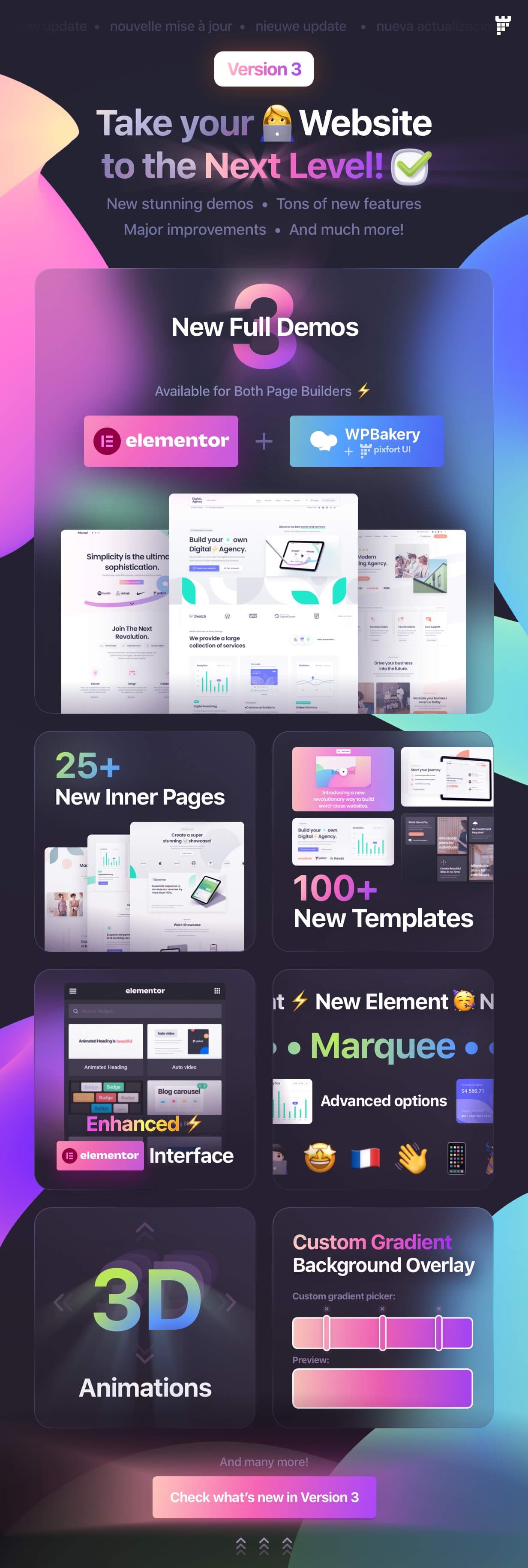 Take your website to the next level with this template.