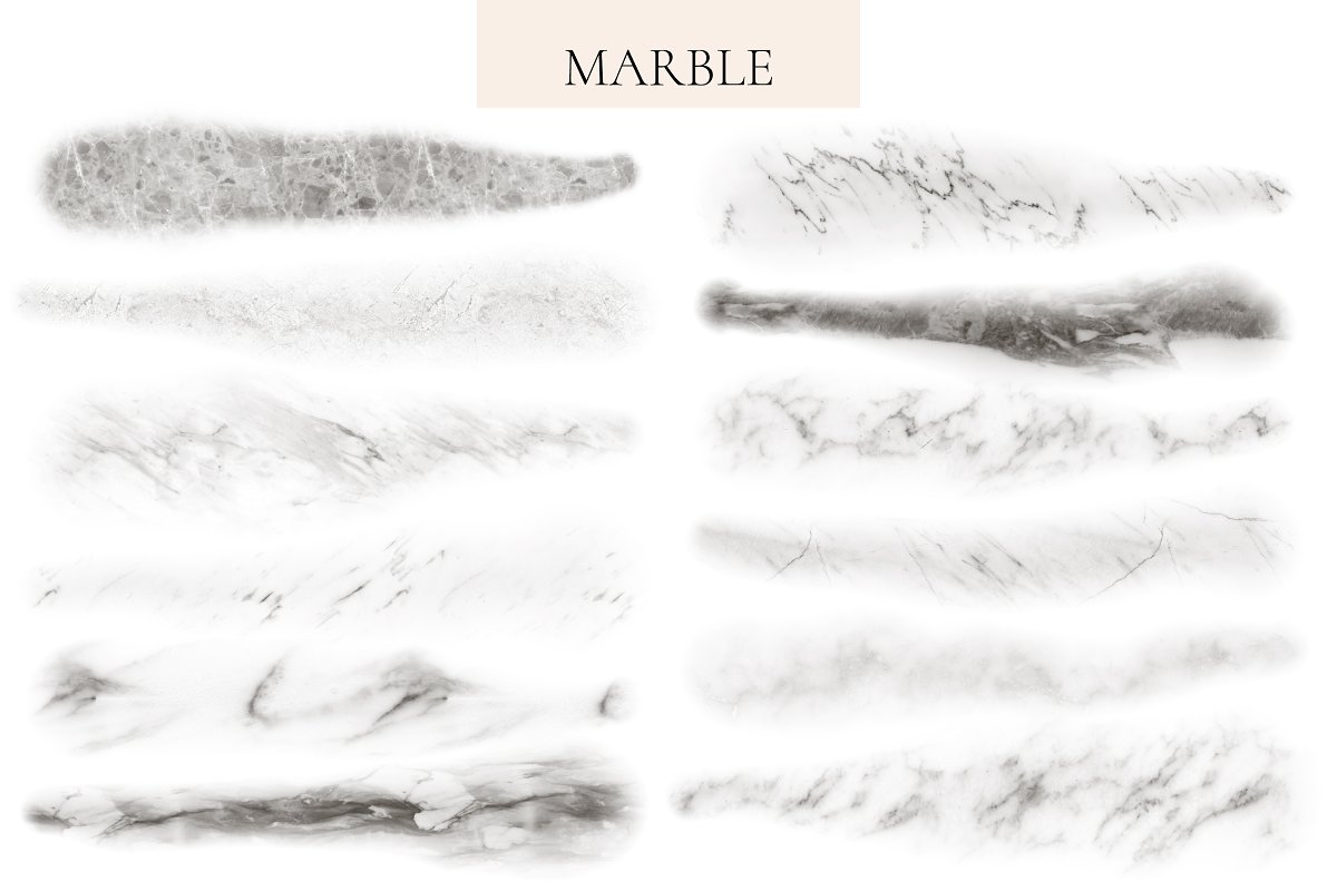 There are so many marble brushes for your design.