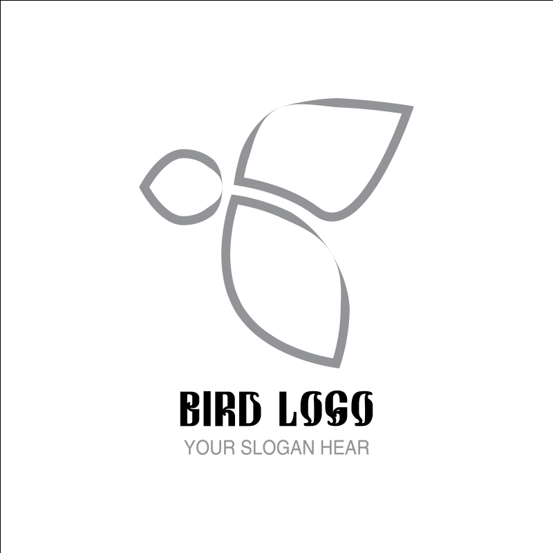 Gray Bird Logo.