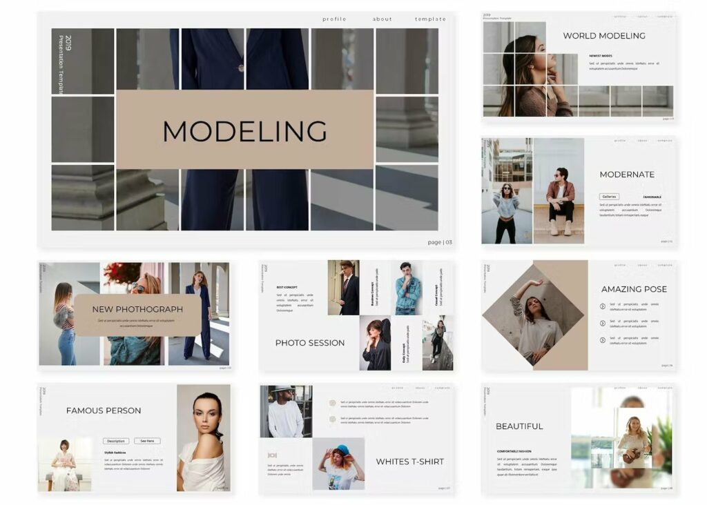 Modeling Powerpoint Template Masterbundles Modeling Powerpoint Template Masterbundles