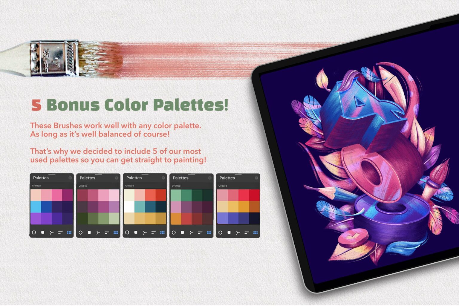 Wet & Dry Procreate Brush Set MasterBundles