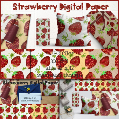 Strawberry Background - main image preview.