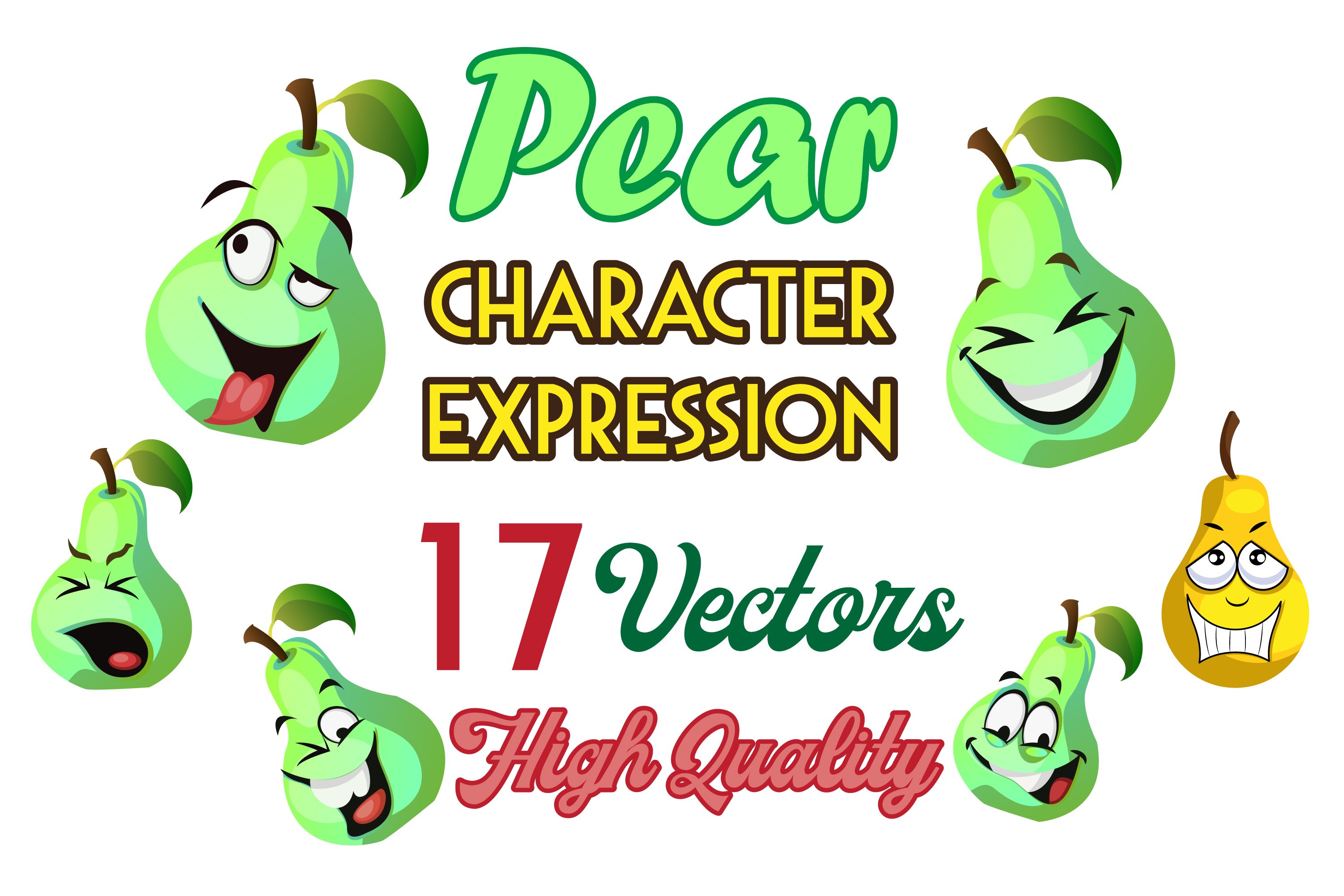 Pear characters in the different conditions.