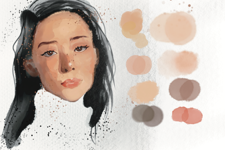 These brushes are also perfect for portraits painting.