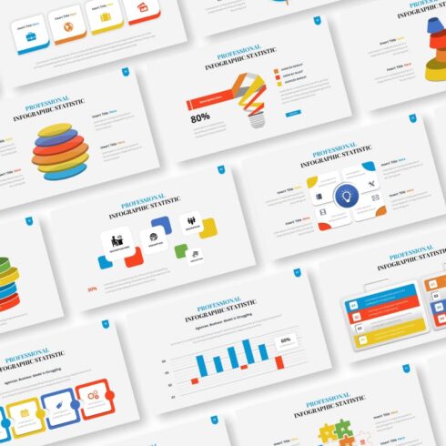 Professional Statistic Infographic PowerPoint Template – MasterBundles