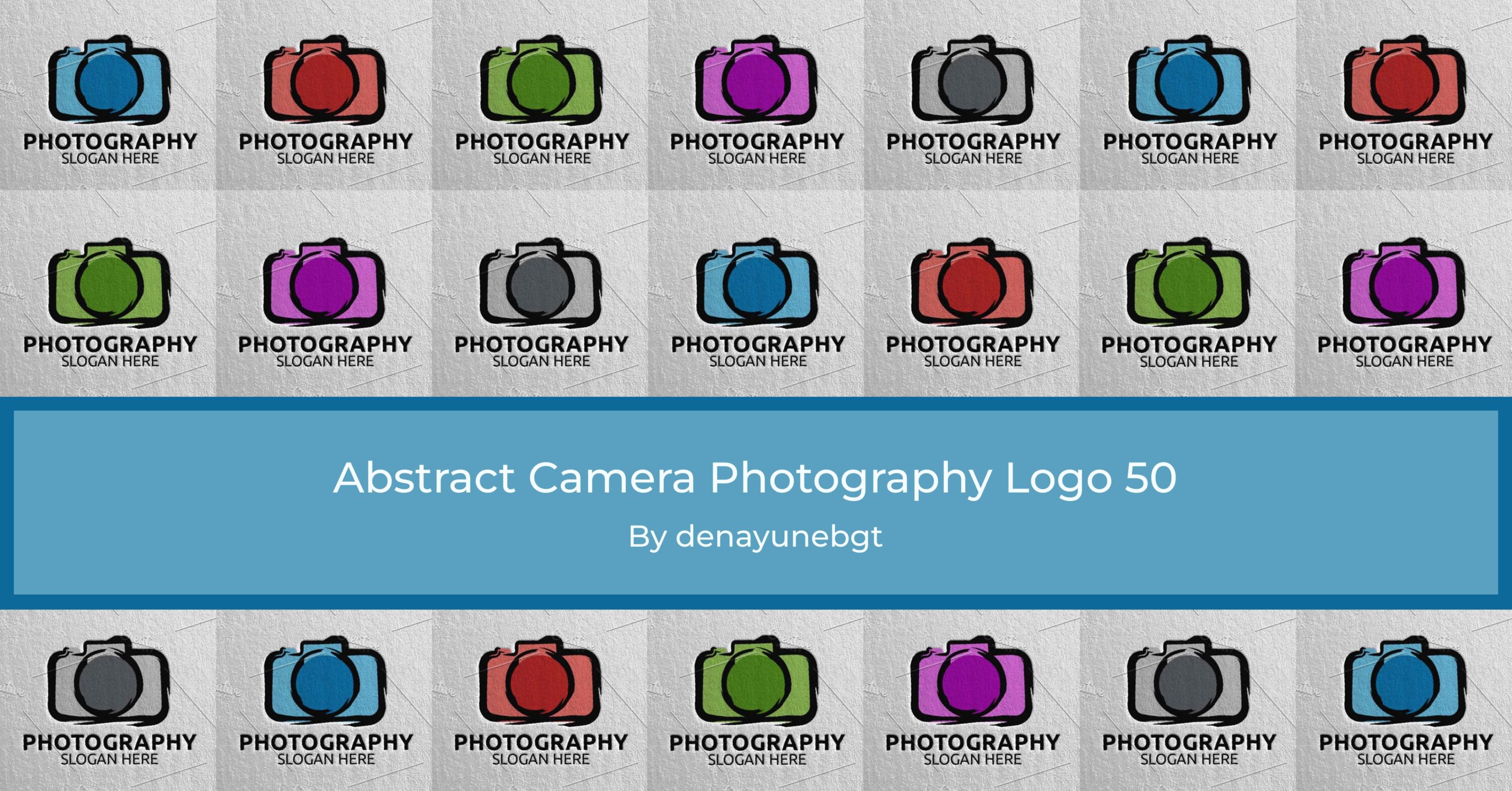 Abstract Camera Photography Logo 50 – MasterBundles