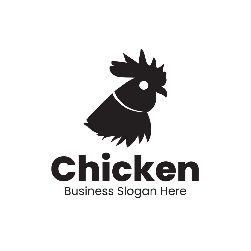 Simple Chicken Logo Design Tempate - MasterBundles