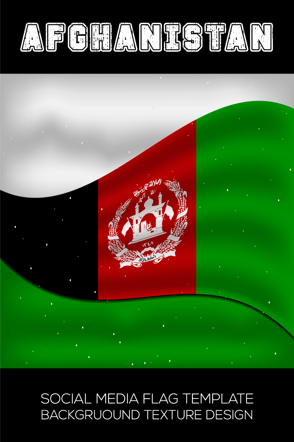 Exquisite image of the flag of afghanistan.