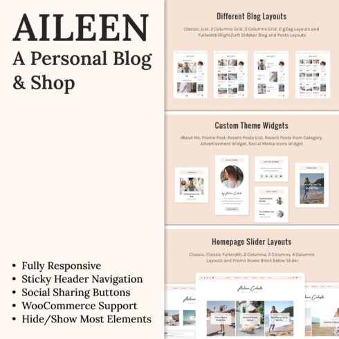 Aileen - A Personal Blog & Shop.