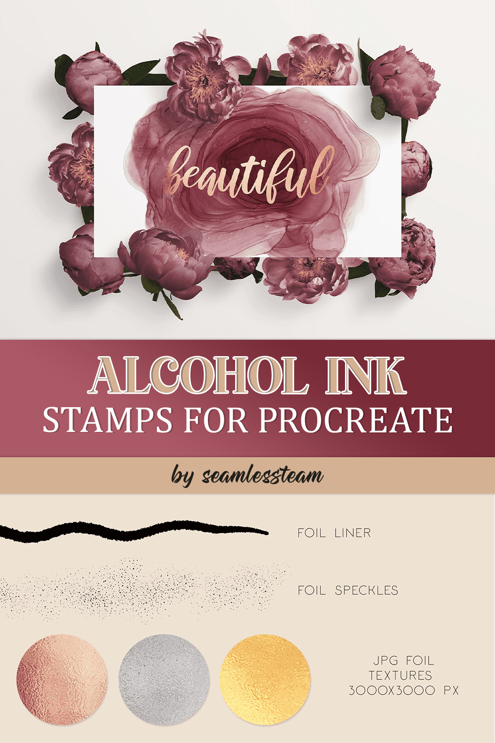 Alcohol Ink Stamps For Procreate - Pinterest.