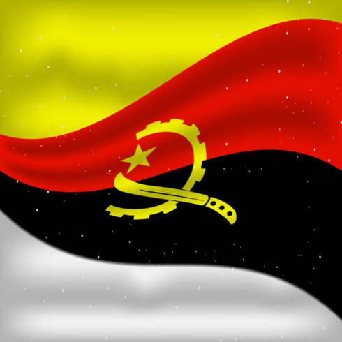Enchanting image of the flag of Angola.