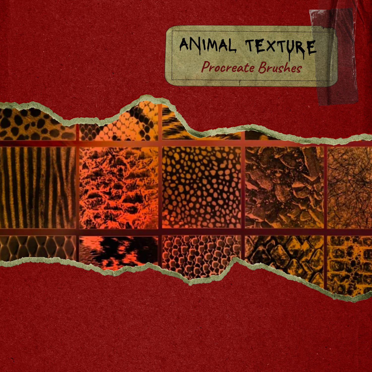 Animal Texture Procreate Brushes.