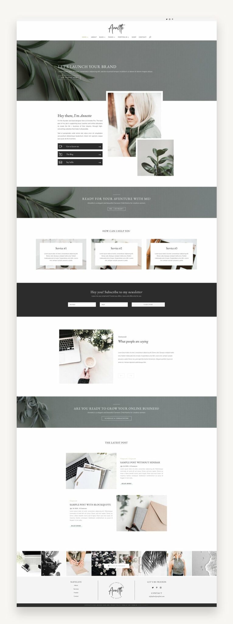 AnnettePro Business Divi Child Theme – MasterBundles