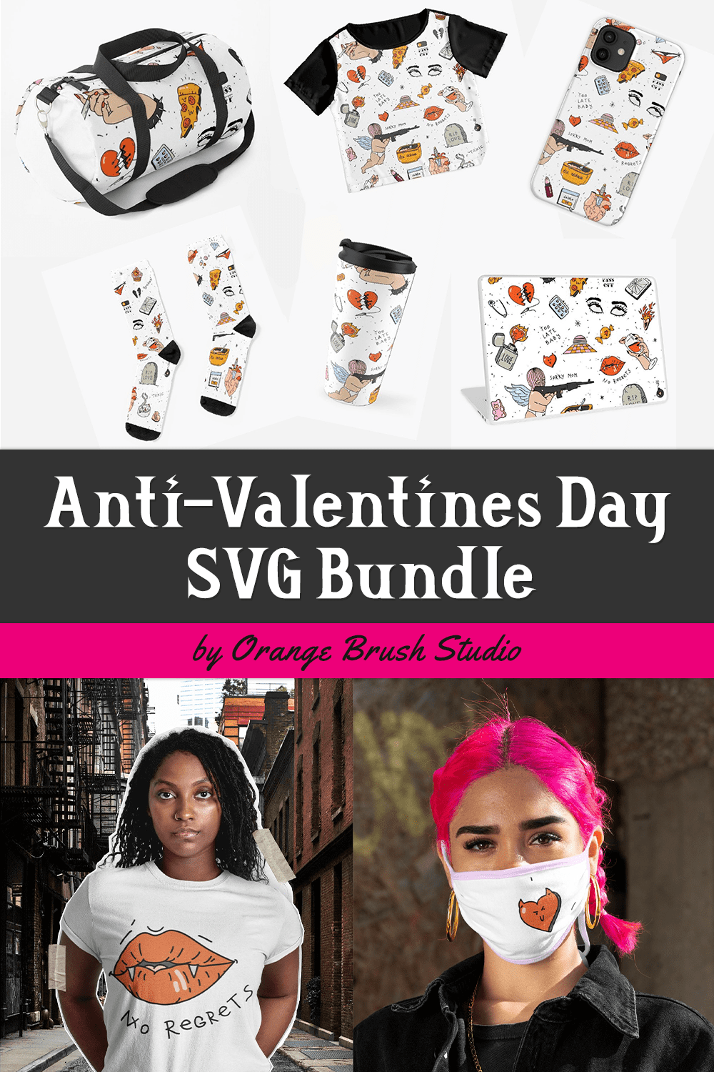 Anti-Valentines Day SVG Bundle - Pinterest.