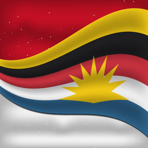 Irresistible image of the flag of Antigua and Barbuda.