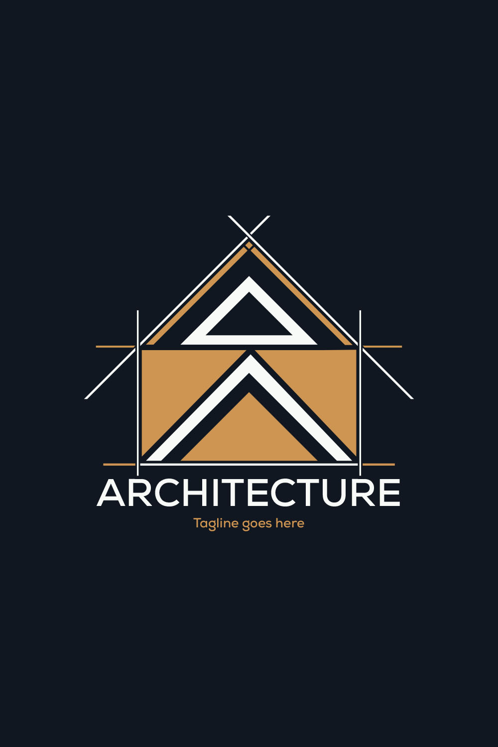 Creative Architecture House Logo Design pinterest image.