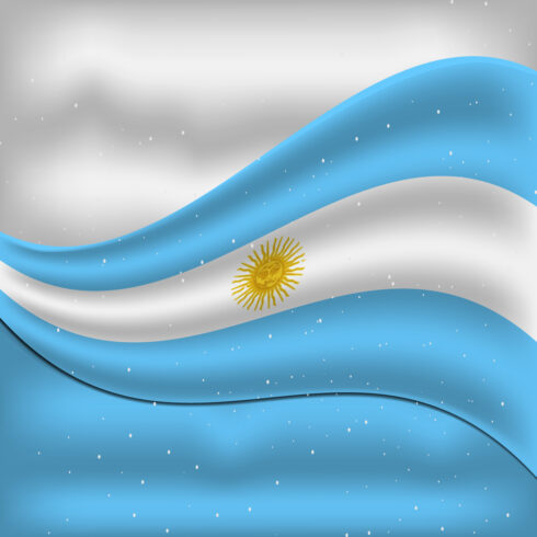 Wonderful image of the flag of Argentina.