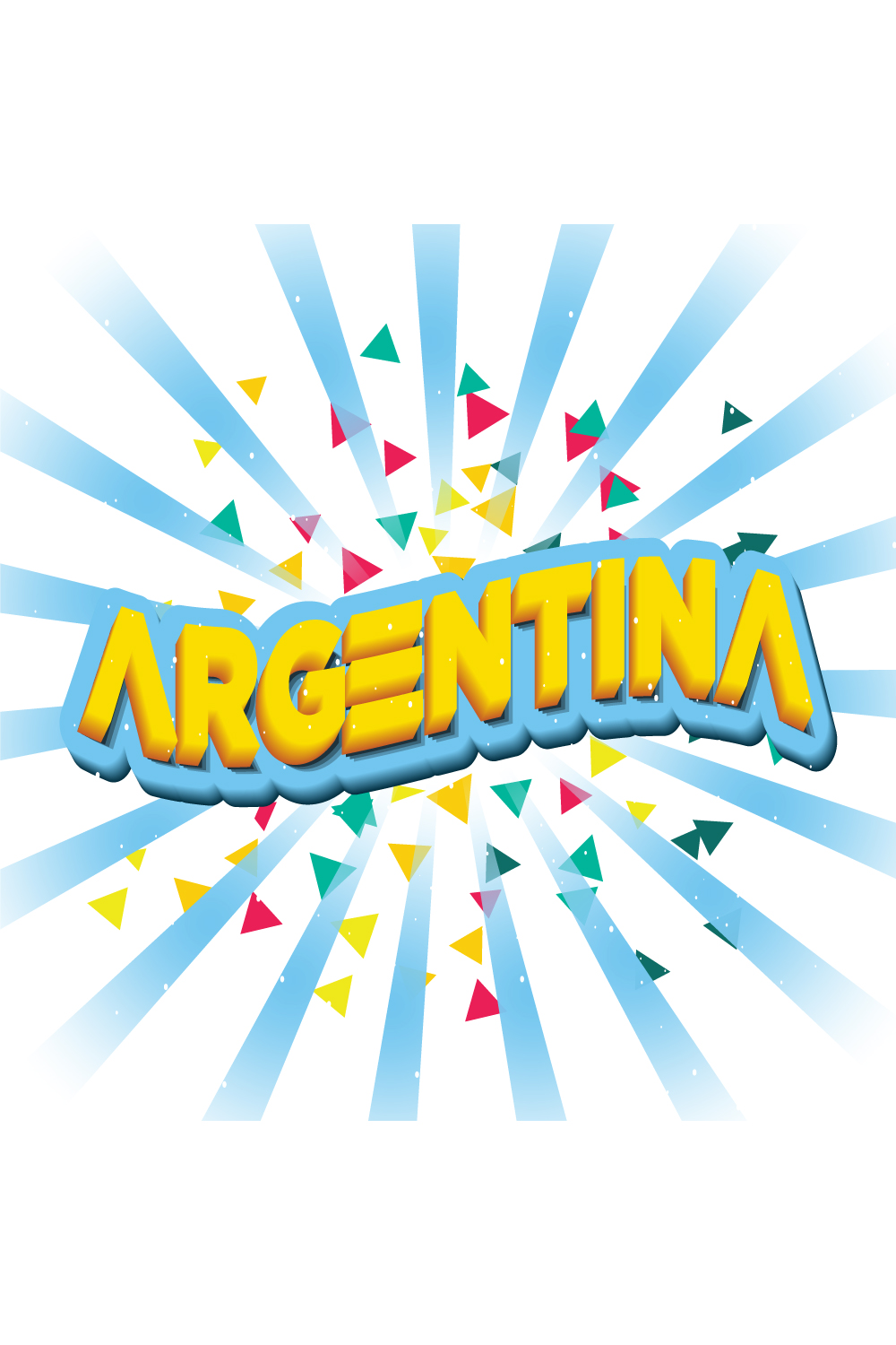 Image with unique lettering for prints argentina.