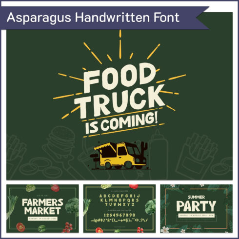 Asparagus Handwritten Font.