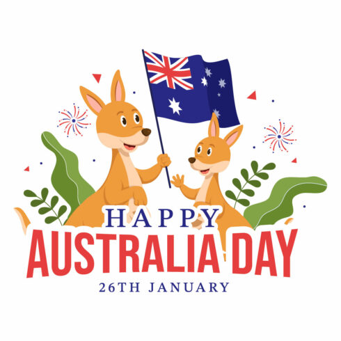 Happy Australia Day Illustration cover image.