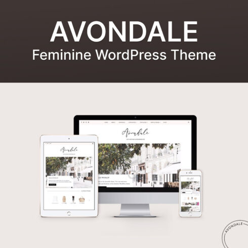 Avondale Feminine WordPress Theme.