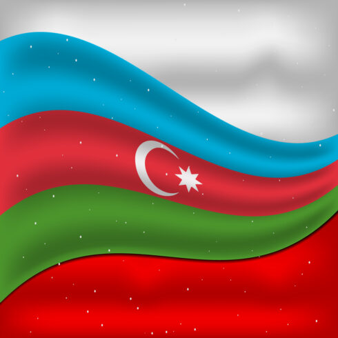Exquisite image of Azerbaijan flag.