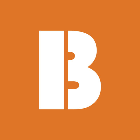 B Logo Design Template presentation.