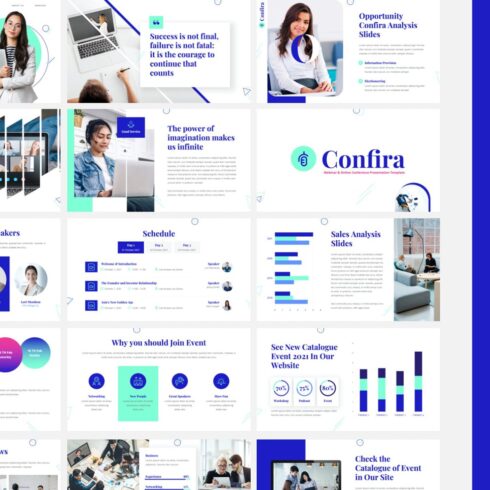 CONFIRA - Webinar Powerpoint Template | Master Bundles