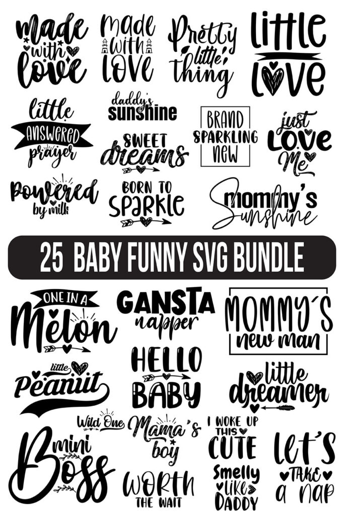 Funny Baby SVG Designs Bundle - MasterBundles