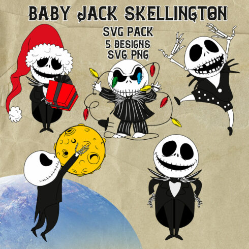 Baby Jack Skellington SVG.