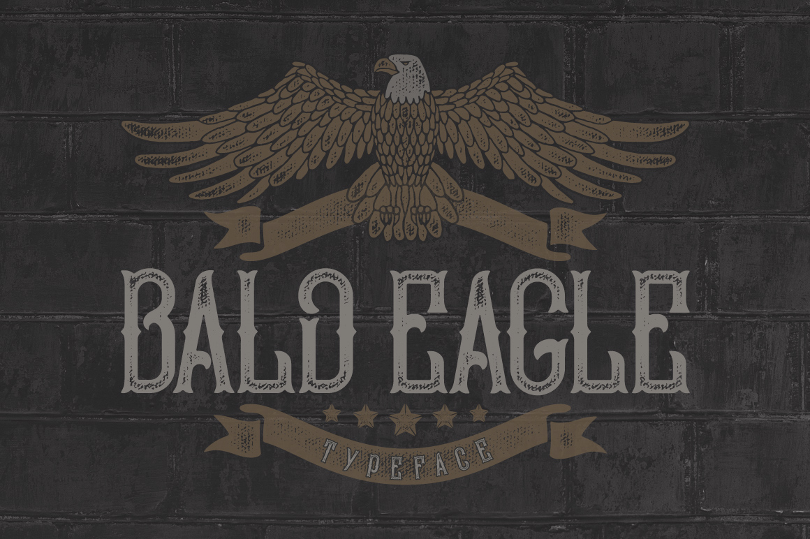 Bald Eagle Typeface Facebook image.
