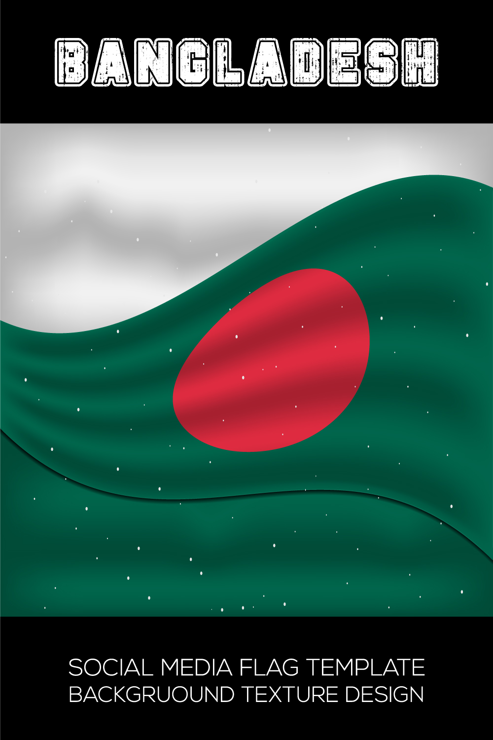 Elegant image of the flag of Bangladesh.